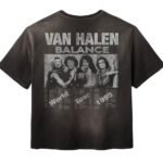 Gold+Vintage Gallery Raspberry Hills Balance Van Halen Black Tee