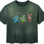 Gold+Vintage Raspberry Hills Grateful Berry Green Tee
