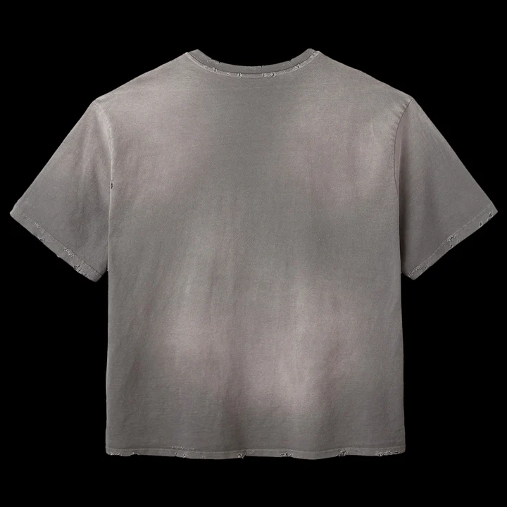 RASPBERRY HILLS TAUPE GREY BLANK TEE - Image 2