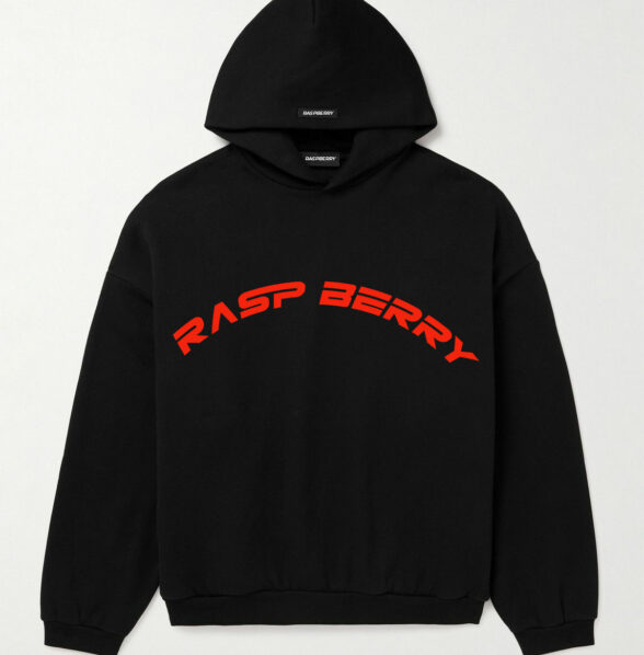 Raspberry Hills New Black Hoodie